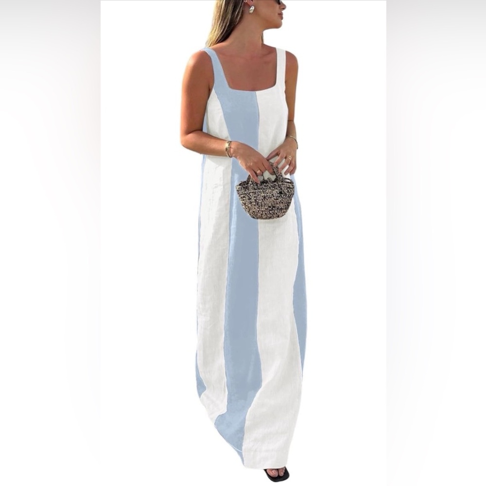 Chartou Women’s Striped Sleeveless Dress, size M